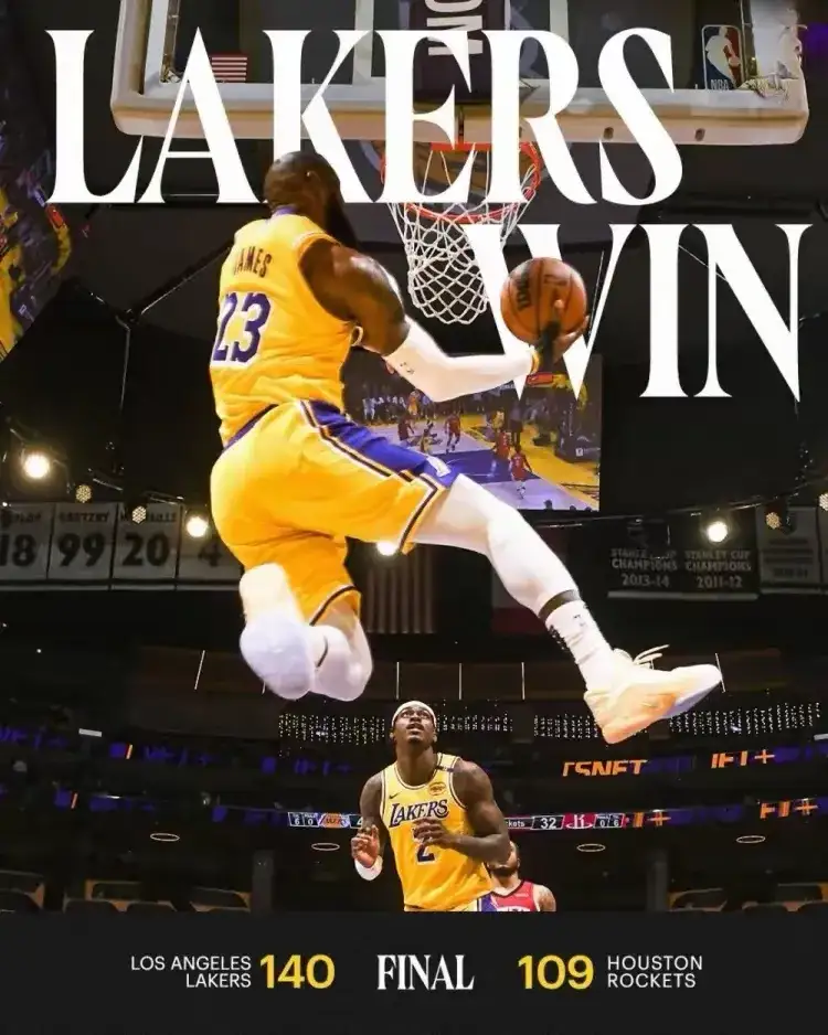 包含湖人主场逆转火箭，浓眉翻身成英雄的词条